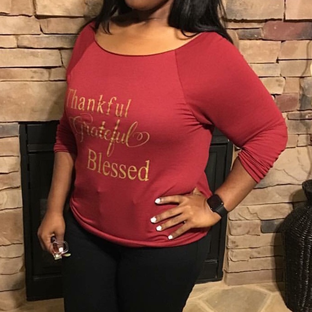 Thankful grateful blessed Tee.